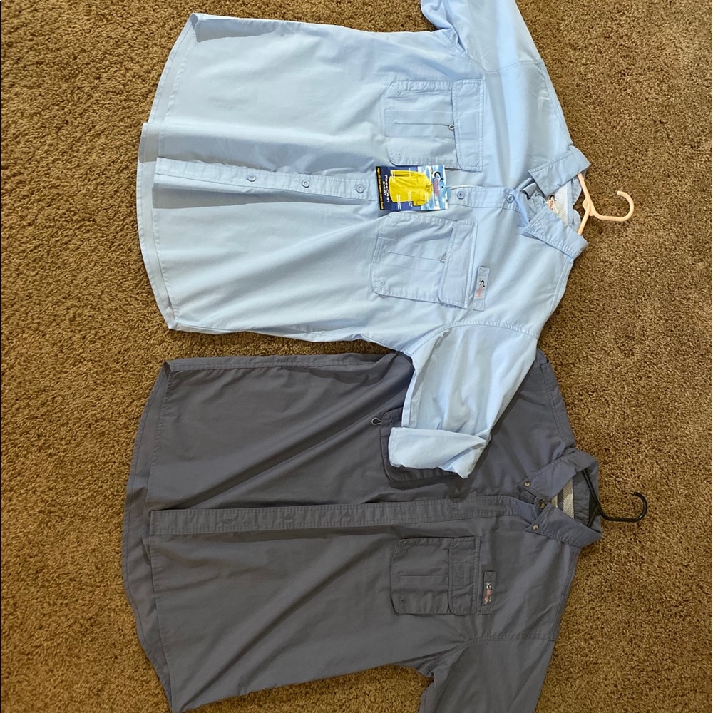 2 fisherman shirts size large